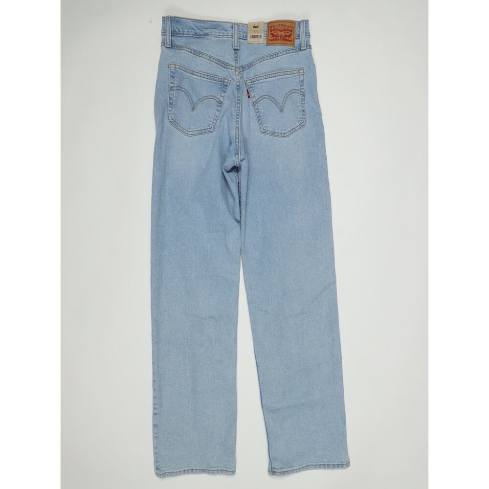 Levi’s Ribcage Straight Ankle Jean 28 X 32 Light Wash High Rise 90’s Classic NWT - Picture 8 of 16